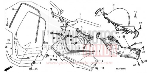 HANDLE PIPE/HANDLE COVER (FES1253-5) (FES1503-5) FES1254 de 2004